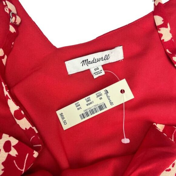 NWT MADEWELL Button-Down Floral Cami Sz 00 Full Bloom - Picture 6 of 7